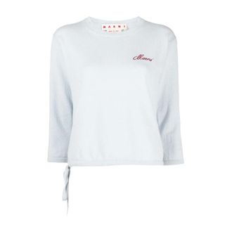 Marni Dames, Truien, Blauw, Maat: XS Kasjmier
