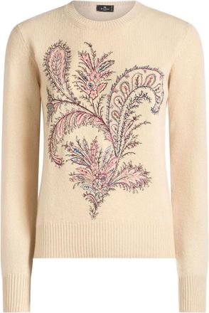 Etro Maglione in jacquard con stampa paisley - Toni neutri