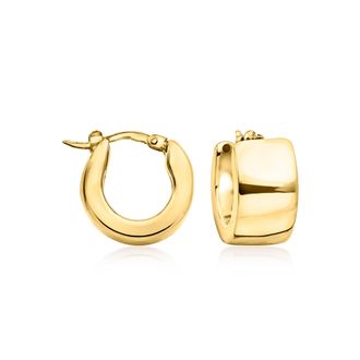 Ross-Simons Italian 18kt Yellow Gold Huggie Hoop Earrings