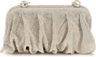 Benedetta Bruzziches Silver Aluminum Clutch Womens Bag