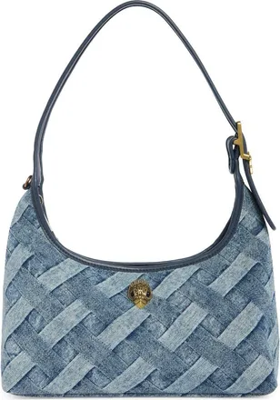 Kurt Geiger Kurt Denim Shoulder Bag in Navy at Nordstrom