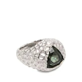 Darkai Hammered-effect Trillion-cut Ring
