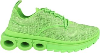 Ferragamo Gancini Knit Low-Top Sneakers