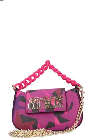 Versace Jeans Couture Tassen.. Fuchsia - Dames - Handtassen - Roze - ONE Size - Leer - Tassen