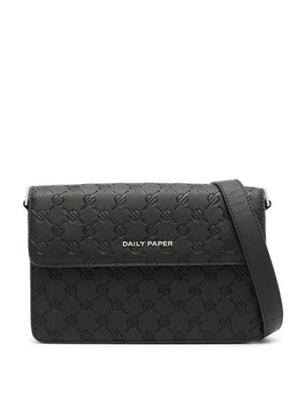 Daily Paper Clothing Meru faux-leather messenger bag - Black