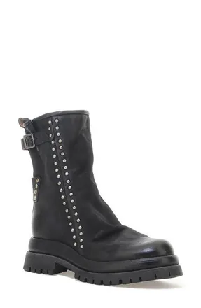 A.S.98 Duke Stud Trim Boot in Black at Nordstrom, Size 40