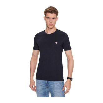 Guess Tops, Heren, Blauw, M, Katoen, T-shirts