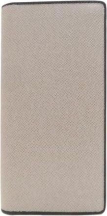 Louis Vuitton Pre-owned Wallets, female, Gray, Size: ONE SIZE Pre-owned Taiga Long wallet (bi-fold)