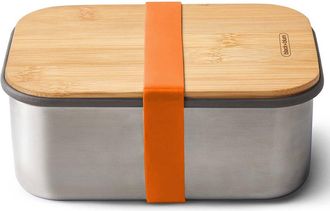 black+blum Grosse Premium Edelstahl Sandwich-Box Blum 1250 ml - Orange
