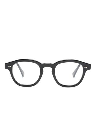 Epos Bronte round-frame glasses - unisex - Acetate - 48 - Black