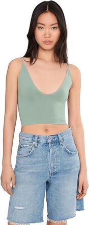 Free People Round Two Skinny Strap Womens Clothing Forest Run : L-XL (US Womens 14-16), Elastane/Nylon