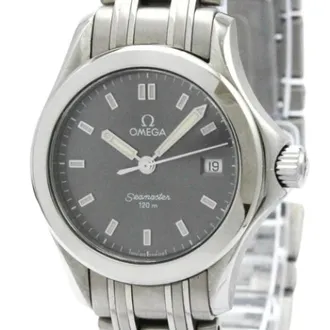 Omega Pre-owned Watches, female, Gray, Size: ONE SIZE Pre-owned Vintage Stainless Steel Watch