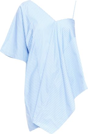 Maison Margiela Cotton Striped Deconstructed Half Cami Top
