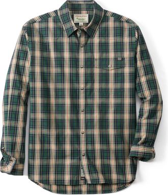 Field & Stream Mens Covey Back Long Sleeve Casual Shirt, Derby Plaid, XL