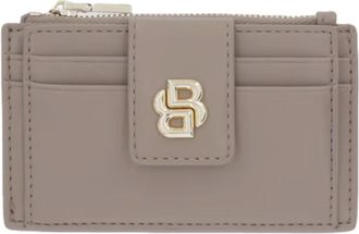 HUGO BOSS B Icon Card Holder - Dames - Portefeuilles - Beige - ONE Size - Polyester - Accessoires