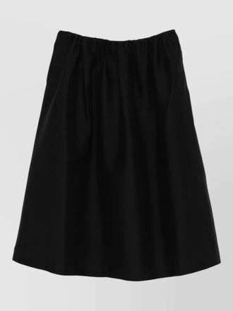 Toteme wool a line midi skirt side pockets