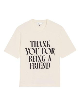 Ami Boxy Fit Short Sleeves Teeshirt With Signature Print at Front