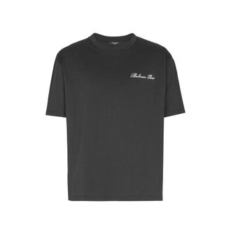 Balmain Embroidered Balmain Signature T-shirt