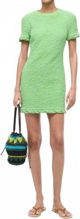 Staud Delia Mini Dress In Sprout