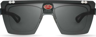 Bugatti Mens 42 mm Black Sunglasses