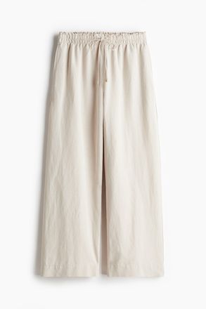 H&M Hose aus Leinenmix - Hellbeige