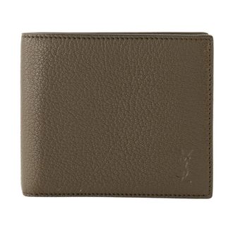 Saint Laurent Cartera de solapa - Accessories - Hombre - Marr&oacute;n - ONE SIZE