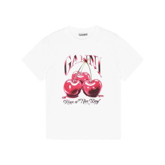 Ganni Logo-print Graphic T-shirt