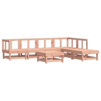 vidaXL Juego De Muebles De Jard&iacute;n 7 Pzas Madera Maciza Abeto Douglas Vidaxl