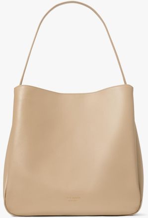 Kate Spade New York Womens Grace Hobo Bag - Grey Leather - One Size