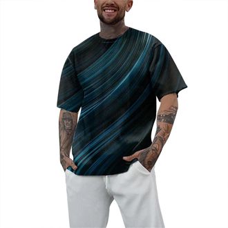 Generic t Shirt Printing Big and Tall Shirts Hip Hop Short Sleeve Shirts for Men Check Shirts for Men UK (Dark Blue, XXXXL)