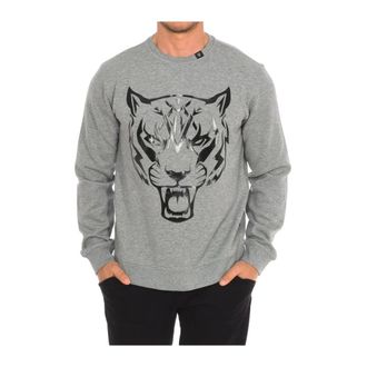 Plein Sport Heren, Sweatshirts & Hoodies, Grijs, Maat: S Katoen