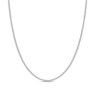 House of Brilliance 14K White Gold 3.0 Cttw Diamond Tennis Necklace