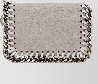 Stella McCartney falabella small flap chain wallet