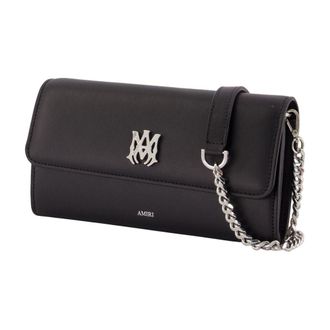 Amiri Womens Ma Crossbody Leather Black Calfskin Bags Crossbodies