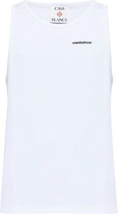 Casablanca Embroidered-logo Ribbed Tank Top