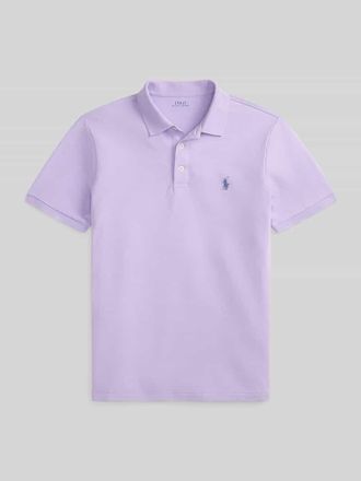 Polo Ralph Lauren Slim Fit Poloshirt aus Baumwoll-Mix in Violett, Gr&ouml;&szlig;e XXL