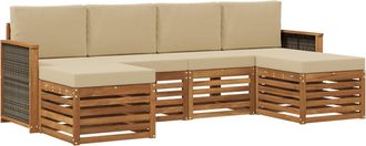 vidaXL Conjunto De Sof&aacute;s De Exterior 5 Uds. Vidaxl
