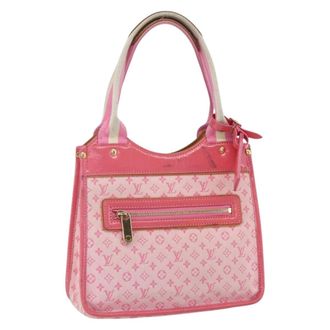 Louis Vuitton Kathleen Tote Mini Lin Pink Canvas Handbag (Pre-Owned)