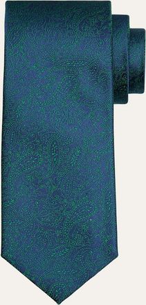 Charvet Mens Multi-Paisley Silk Tie