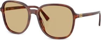 Miu Miu Eyewear Occhiali da sole tondi - Marrone