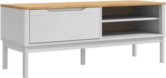 vidaXL Banco De Pasillo Floro 115 X 40 X 45 Cm Madera De Pino Macizo Vidaxl