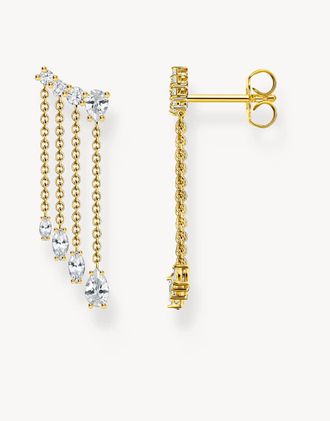 Thomas Sabo Orecchini a cascata placcati oro