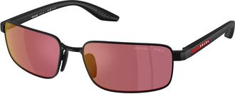 Prada PS B54S Polarized 1BO07A Mens Sunglasses Black Size 59