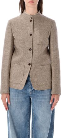 Fortela Tailored Structured Herringbone Jacket