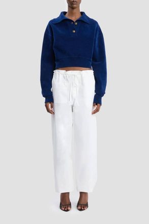 Victoria Beckham Cargo Trouser In White