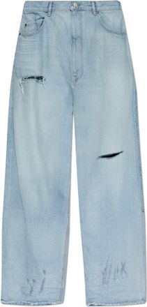 Balenciaga Wide-leg Jeans - Heren - Loose Fit Jeans - Blauw - S - Katoen - Jeans