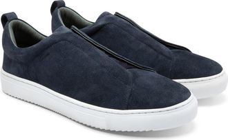 Gernie NYC 33 Laceless Low Top Sneaker in Navy Suede at Nordstrom Rack, Size 10.5