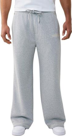 True Religion Super T Baggy Sweatpants in Heather Grey at Nordstrom, Size Xxx-Large