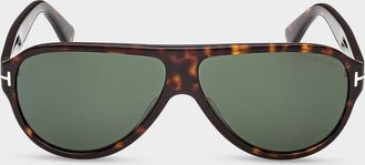 Tom Ford Men & apos;s Samuele-02 Acetate Rectangle Sunglasses