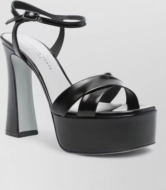 Roberto Festa Milano leather ankle-strap block-heel pumps